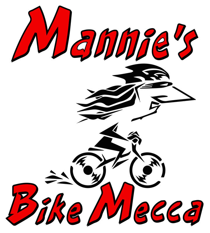 Mannie's Bike Mecca banner